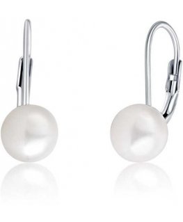JVD Silver earrings with real pearls SVLE0476XD2P1