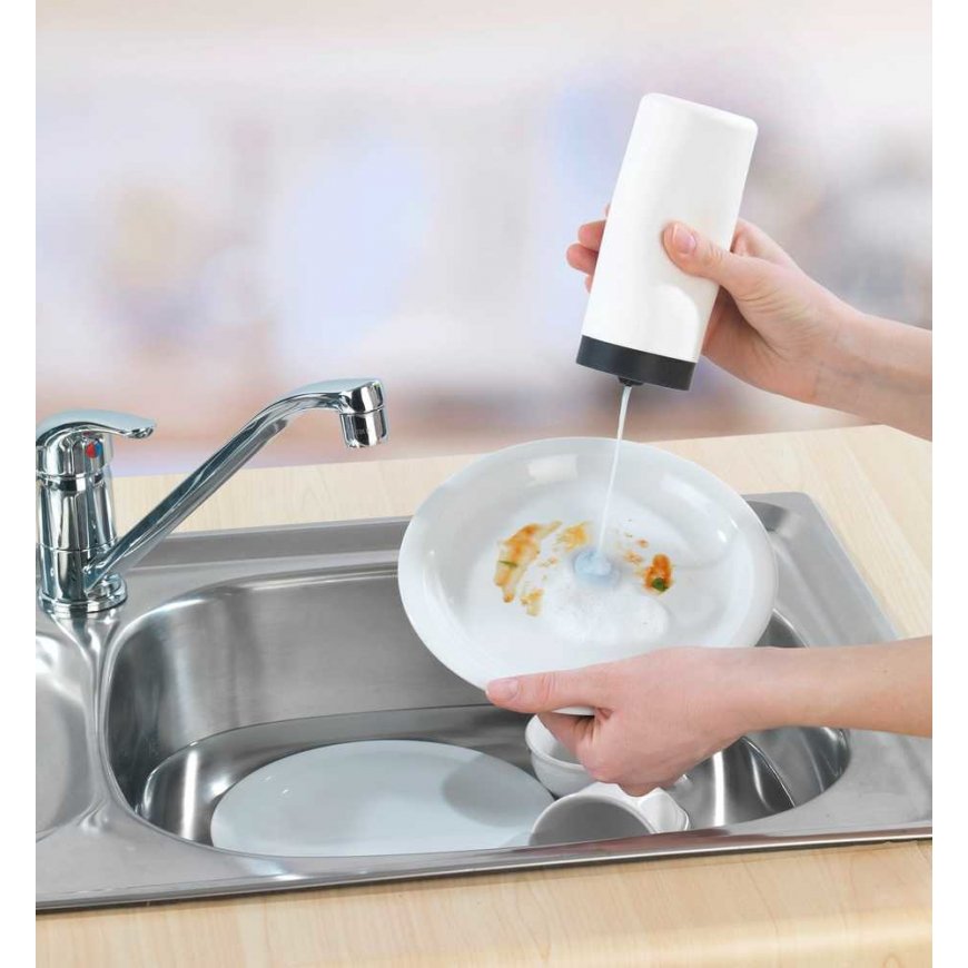 WENKO Easy Squeez-e soap dispenser 0.25 L Black, White – 3