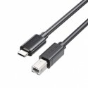 Unitek kabel do drukarki USB C na USB B 2.0 czarny 5m Unitek kabel do drukarki USB C na USB B 2.0 czarny 5m