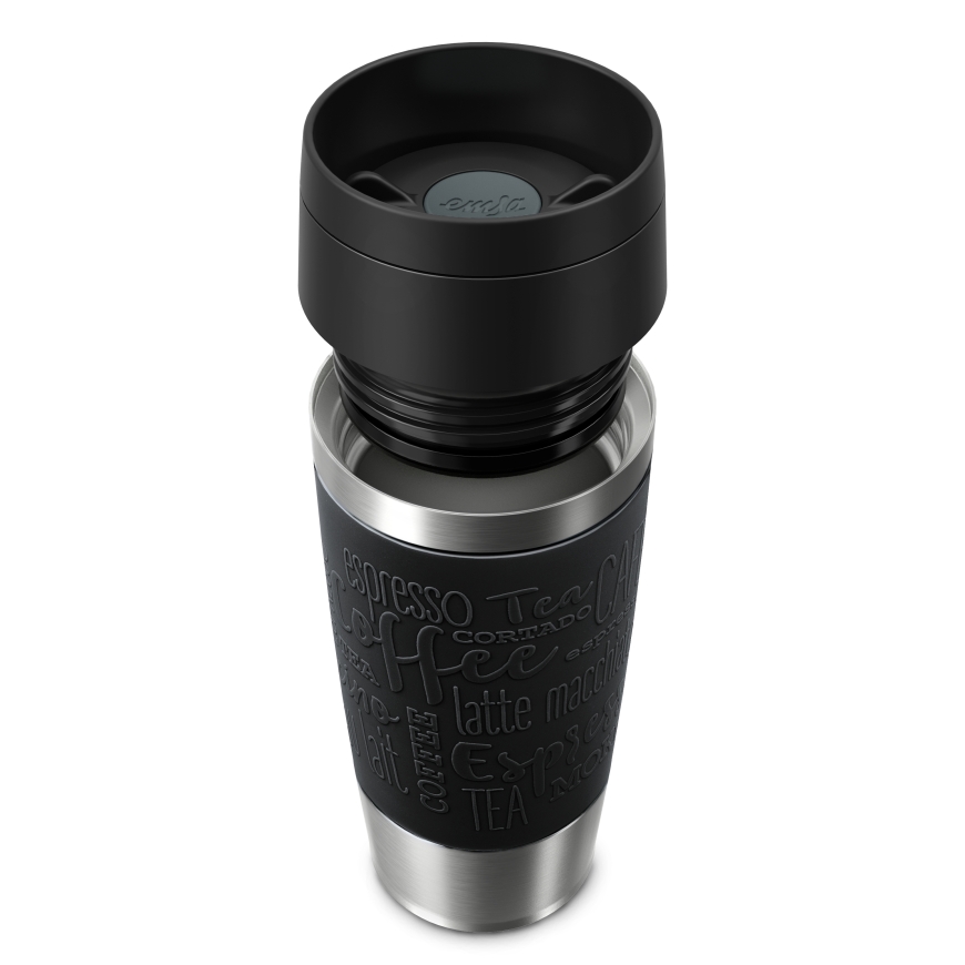 EMSA Travel Mug Classic N2020200 travel mug 360 ml Black, Stainless steel Stainless steel – 2