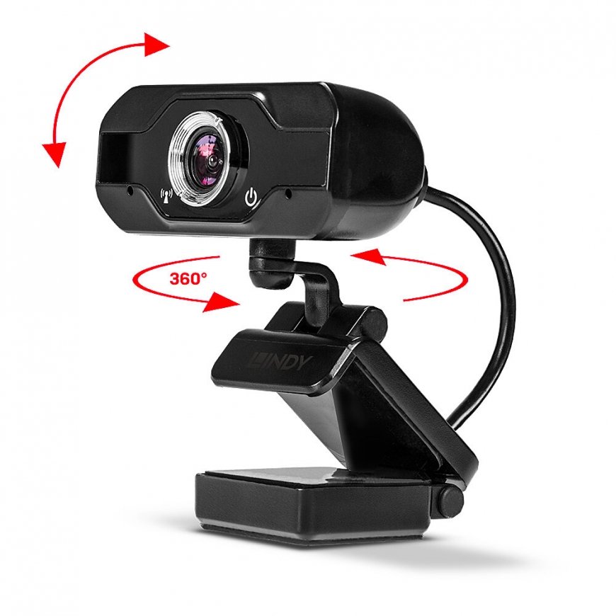 Lindy 43300 internetinė kamera 1920 x 1080 pikseliai USB 2.0 Juoda – 3