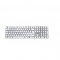 CHERRY KC 200 MX näppäimistö Universaali USB QWERTZ Saksa Hopea, Valkoinen