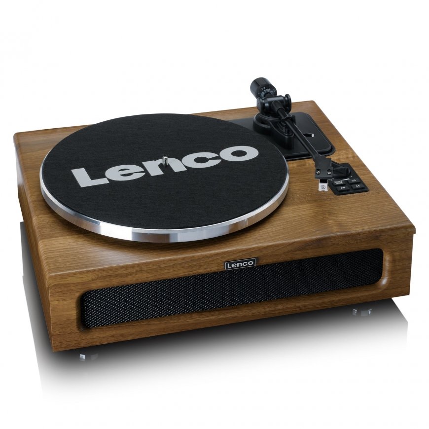 Lenco LS-410WA patefonas Garso grotuvas su diržine pavara Ruda Automatinis – 5