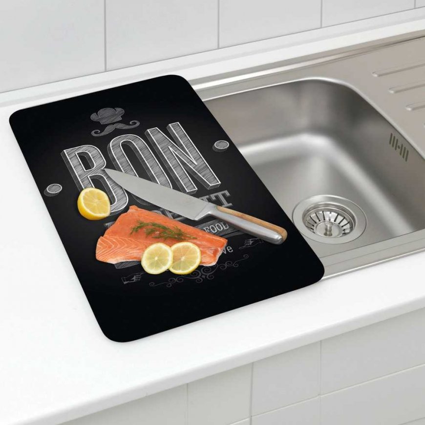 WENKO Bon Appetit pjaustymo lentelė Stačiakampio formos Stiklas, Plastikas Multi spalvos – 4