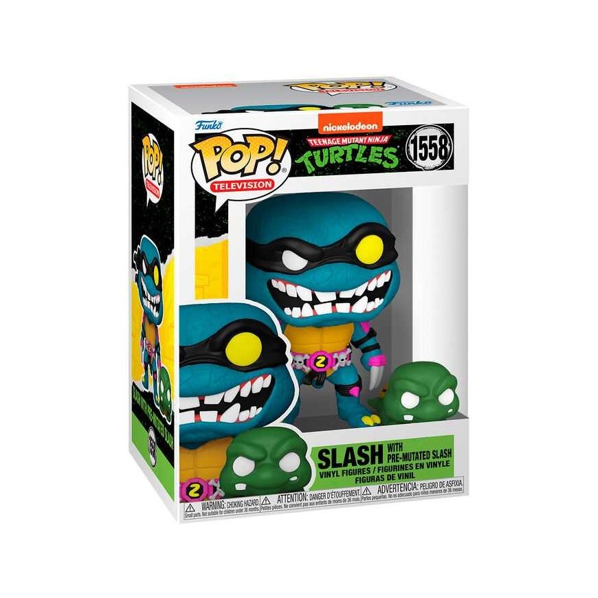 Funko POP -hahmo Teenage Mutant Ninja Turtles Slash & Pre-Mutated Slash