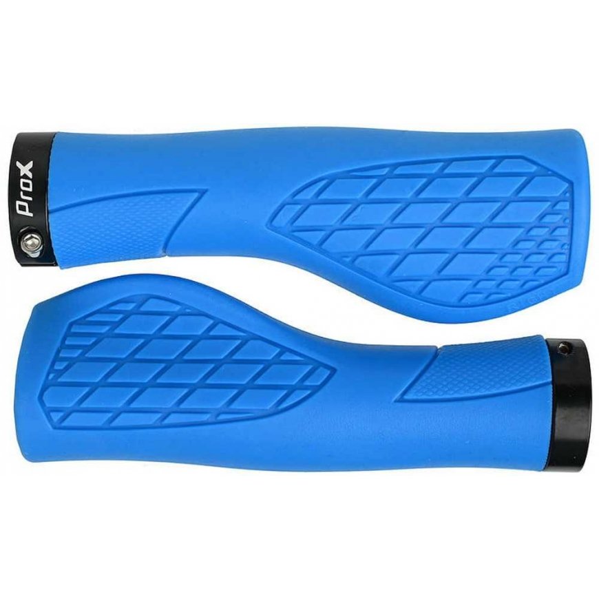 Handlebar grips ProX GP-35 130mm Ergo Lock-on blue
