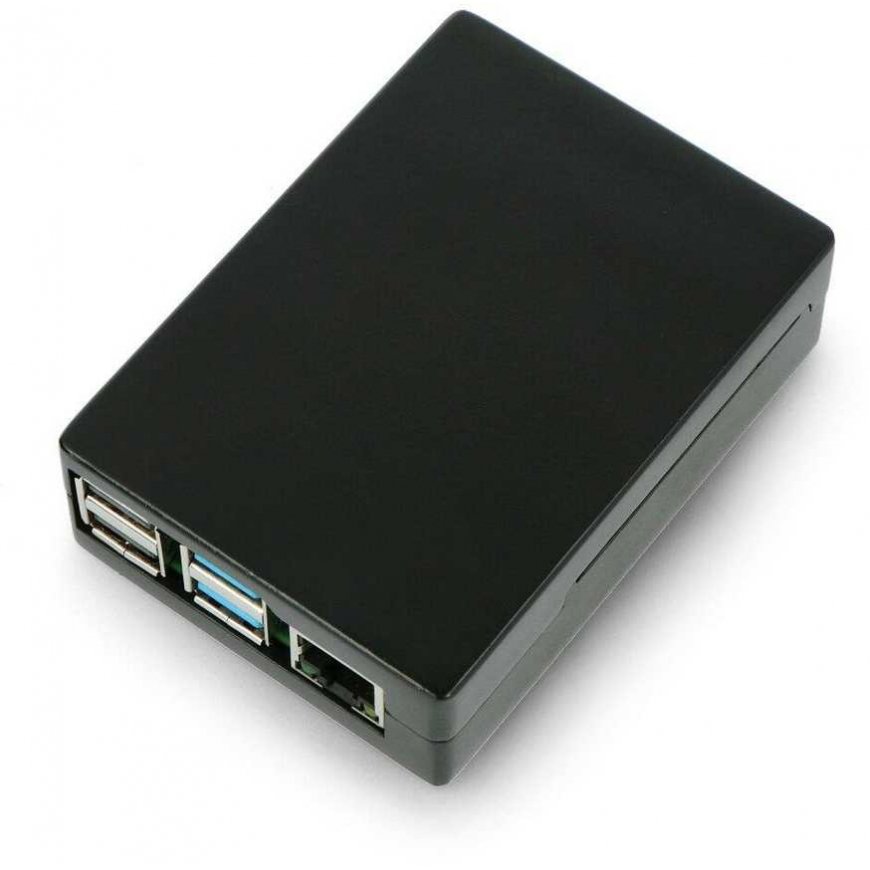 Oem Raspberry Pi 4B aliumininis dėklas - juodas – 2