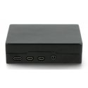 Oem Raspberry Pi 4B aliumininis dėklas - juodas Oem Raspberry Pi 4B aliumininis dėklas - juodas