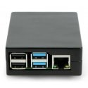 Oem Raspberry Pi 4B alumiinikotelo - musta Oem Raspberry Pi 4B alumiinikotelo - musta