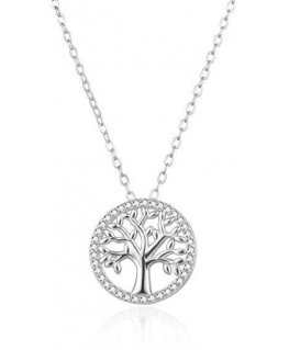Agate Tree of Life Sterling Silver Necklace AGS1542/47