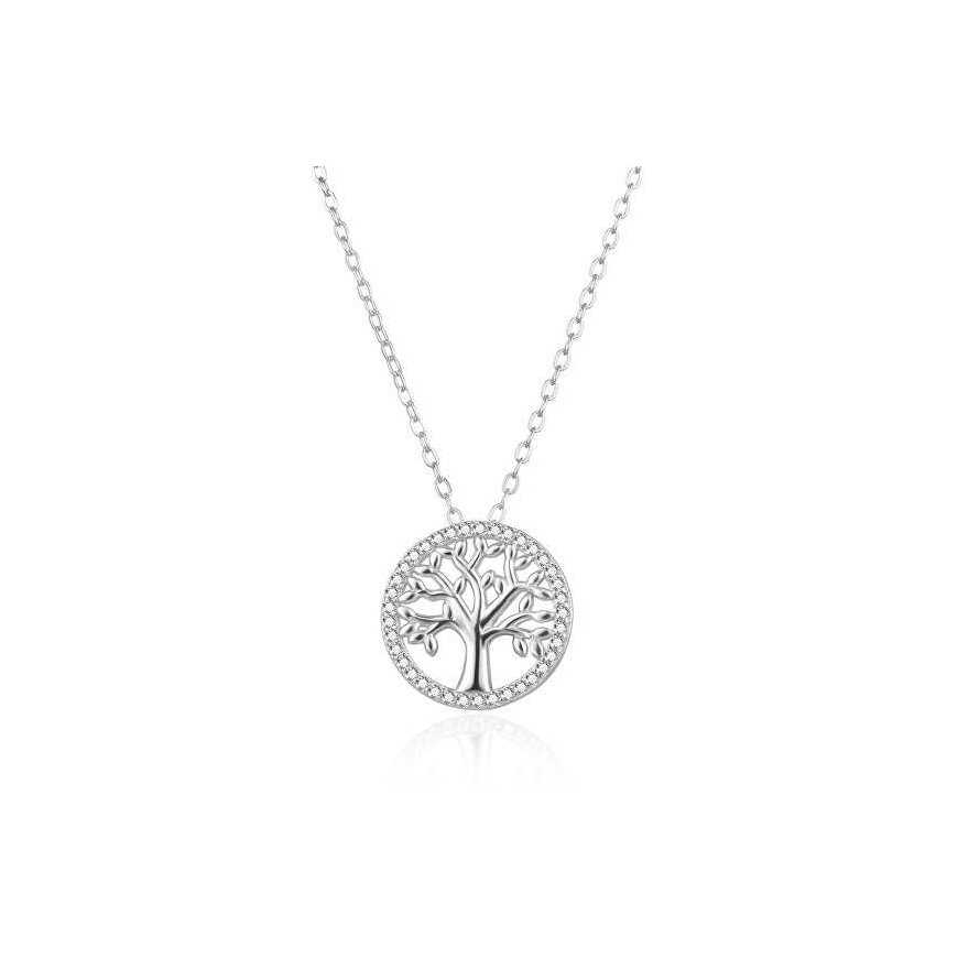 Agate Tree of Life Sterling Silver Necklace AGS1542/47