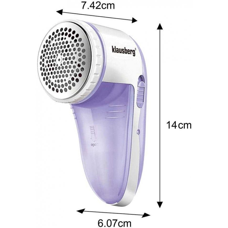 ELECTRIC CLOTHING SHAVING RIGID FOR SWEATERS AND CLOTHES, BATTERY-POWERED, KLAUSBERG KB-7803 β 4