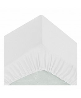 Fitted sheet Atmosphera White (90 x 190 cm)