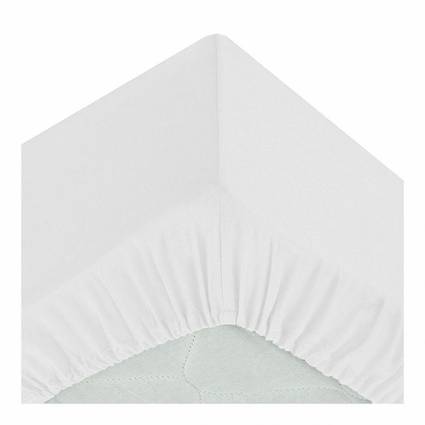 Fitted sheet Atmosphera White (90 x 190 cm)
