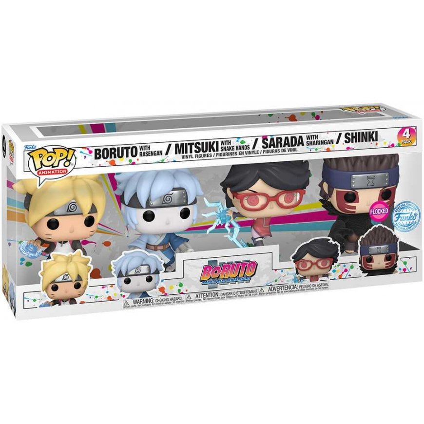 Funko POP-pakkaus 4 hahmoa Boruto Exclusive – 2