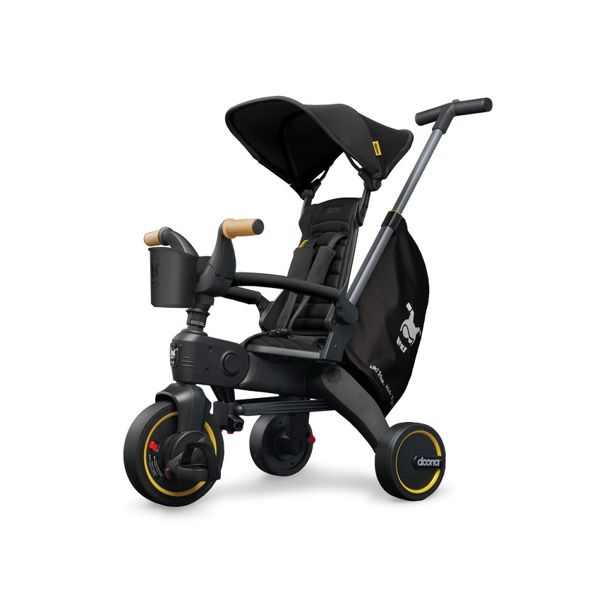 Doona Liki S5 5in1 Folding Tricycle + Cup Holder - Black – 4