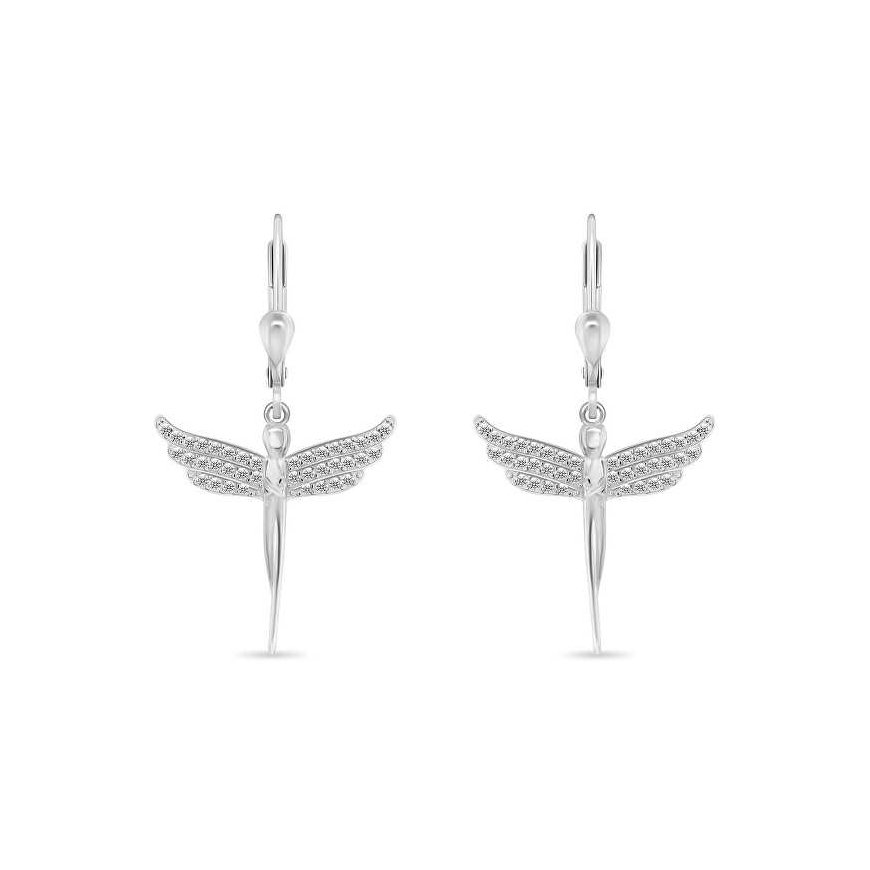 Brilio Silver Sidabrinis dangling earrings Angels EA947W – 2