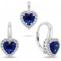 Brilio Silver Silver sydänkorusetti zirkoneilla SET273WB (korvakorut, riipus) Brilio Silver Silver sydänkorusetti zirkoneilla SET273WB (korvakorut, riipus)