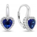 Brilio Silver Silver heart jewelry set with zircons SET273WB (earrings, pendant) Brilio Silver Silver heart jewelry set with zircons SET273WB (earrings, pendant)