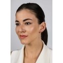 Brilio Silver Brilio Silver Decent chain earrings with zircons EA895W