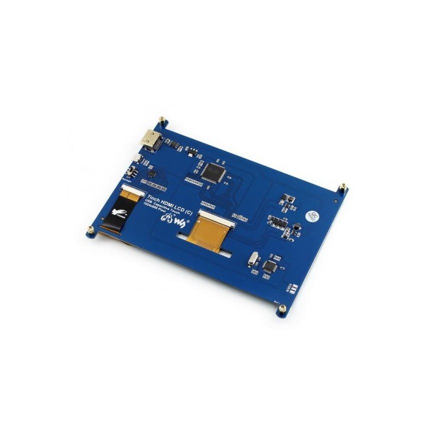 Waveshare Capacitive Touch Screen for Raspberry Pi Microcomputer - LCD IPS 7 – 3
