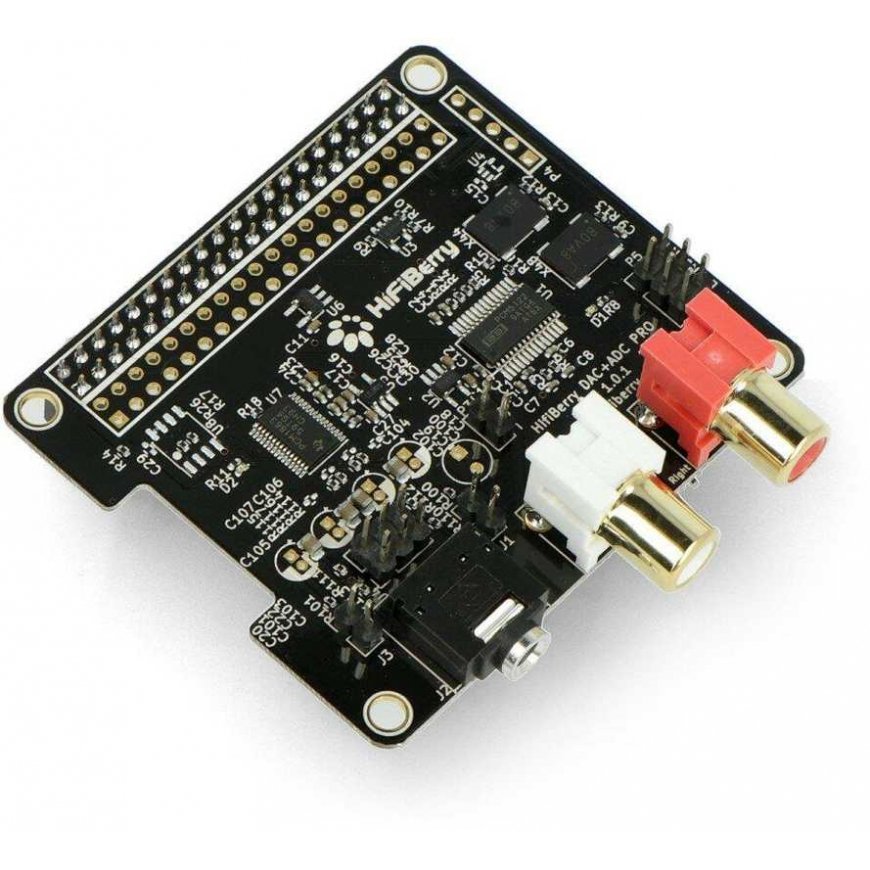 HiFiBerry DAC+ ADC Pro, sound card for Raspberry Pi 4B/3B+/3B