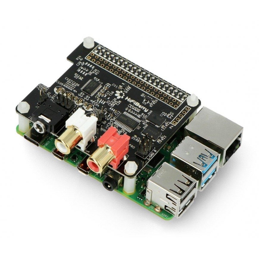 HiFiBerry DAC+ ADC Pro, sound card for Raspberry Pi 4B/3B+/3B – 4