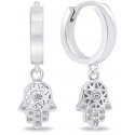 Brilio Silver Brilio Silver Fashion Silver Hamsa Rings EA643W Brilio Silver Brilio Silver Fashion Silver Hamsa Rings EA643W