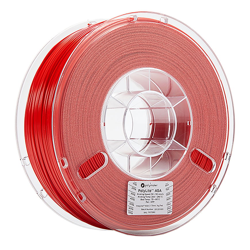 Polymaker PolyLite ASA - 1kg - 1,75mm - Punainen