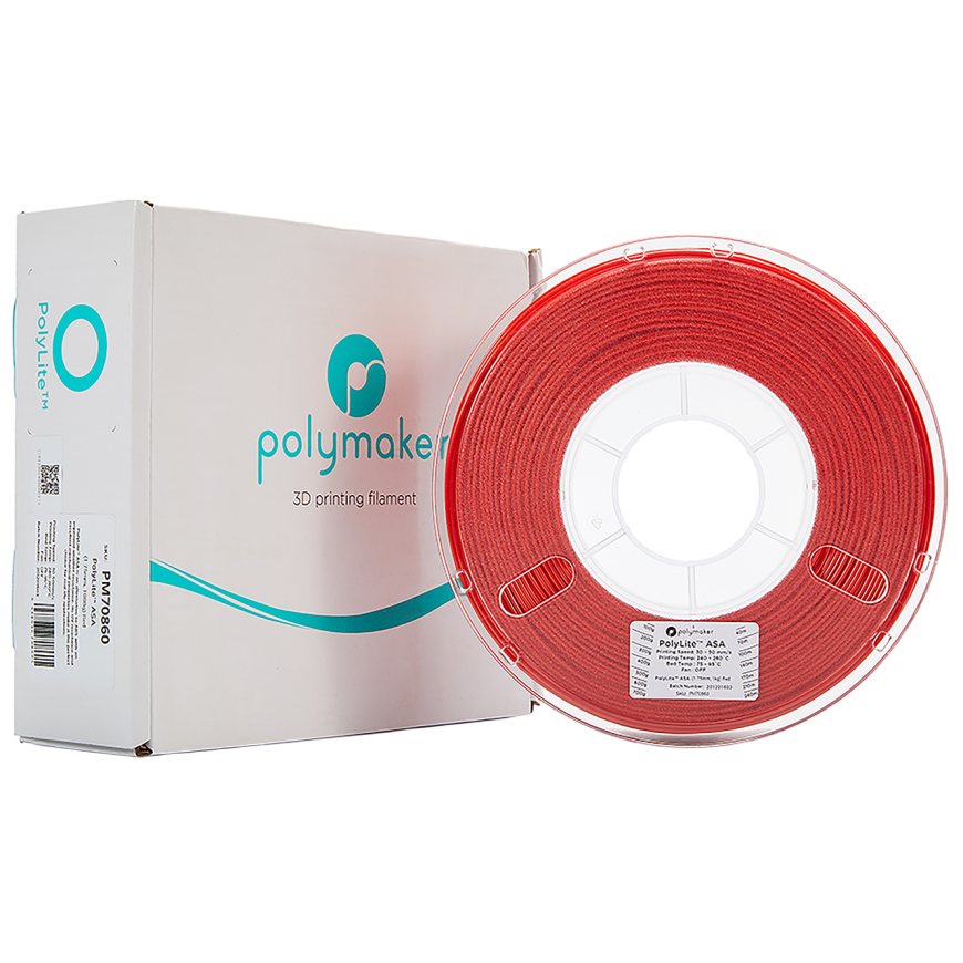 Polymaker PolyLite ASA - 1kg - 1.75mm - Red – 2