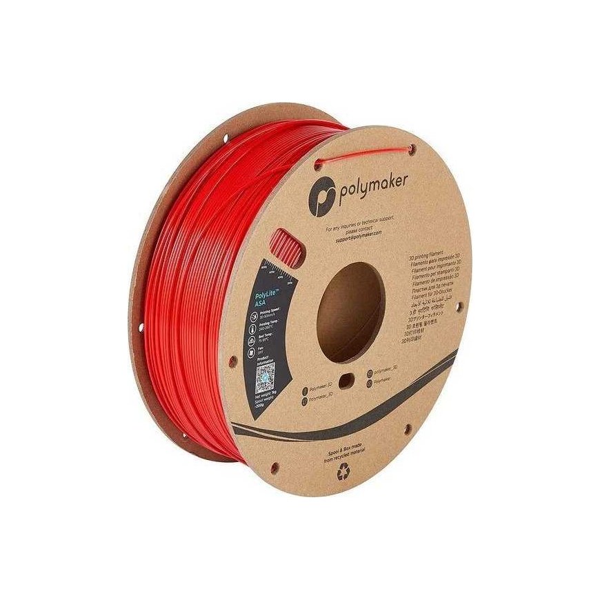 Polymaker PolyLite ASA - 1kg - 1.75mm - Red – 4