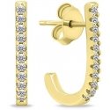 Brilio Silver Brilio Silver Original gold-plated earrings with zircons EA618Y Brilio Silver Brilio Silver Original gold-plated earrings with zircons EA618Y