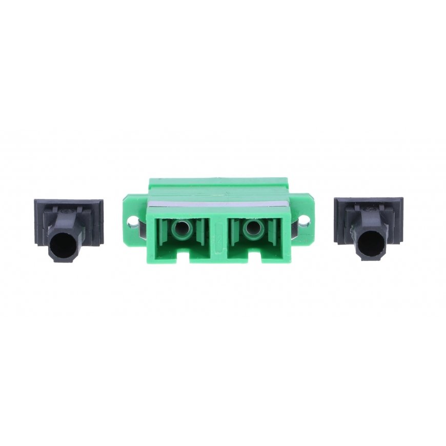 Extralink ADAPTER SC/APC SM DUPLEX - Adapter valokuituadapteri SC/APC Vihreä – 3