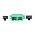 Extralink ADAPTER SC/APC SM DUPLEX - Adapter optiskās šķiedras adapteris SC/APC Zaļš Extralink ADAPTER SC/APC SM DUPLEX - Adapter optiskās šķiedras adapteris SC/APC Zaļš