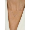 Brilio Silver Minimalist silver necklace with zircon NCL73W Brilio Silver Minimalist silver necklace with zircon NCL73W