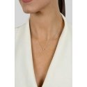 Brilio Silver Minimalist silver necklace with zircon NCL73W Brilio Silver Minimalist silver necklace with zircon NCL73W