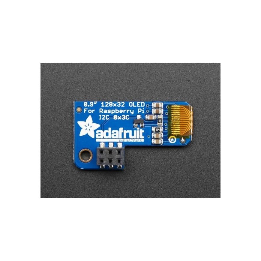Adafruit PiOLED Display for Raspberry Pi Microcomputer - I2C 0.9'' – 3