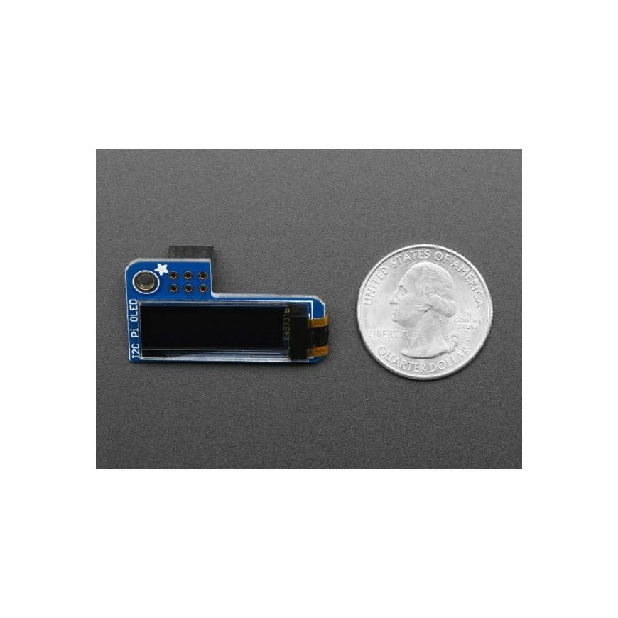 Adafruit PiOLED Display for Raspberry Pi Microcomputer - I2C 0.9'' – 4