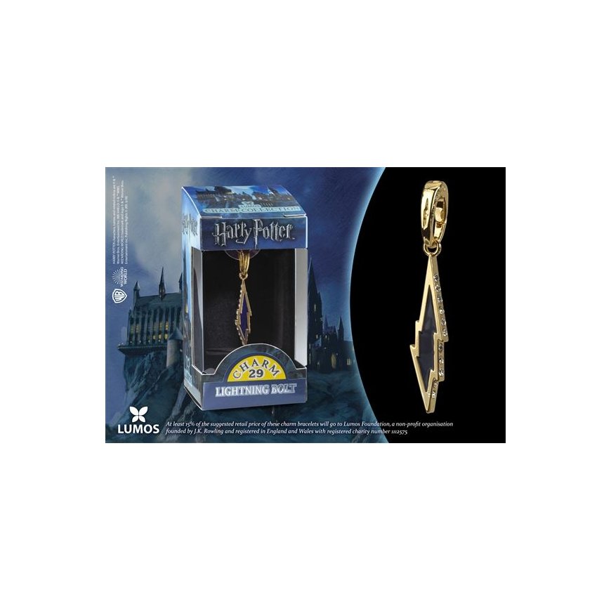 Noble Collection Harry Potter Lightning Bolt charm