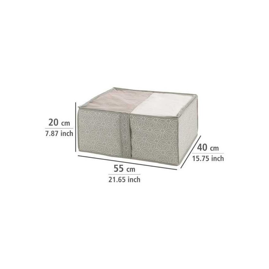 Wenko Balance storage box 55 x 20 x 40 cm taupe textile – 3