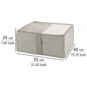 Wenko Balance storage box 55 x 20 x 40 cm taupe textile Wenko Balance storage box 55 x 20 x 40 cm taupe textile