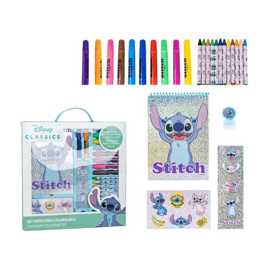 CERDÁ Disney Stitch coloring stationery set