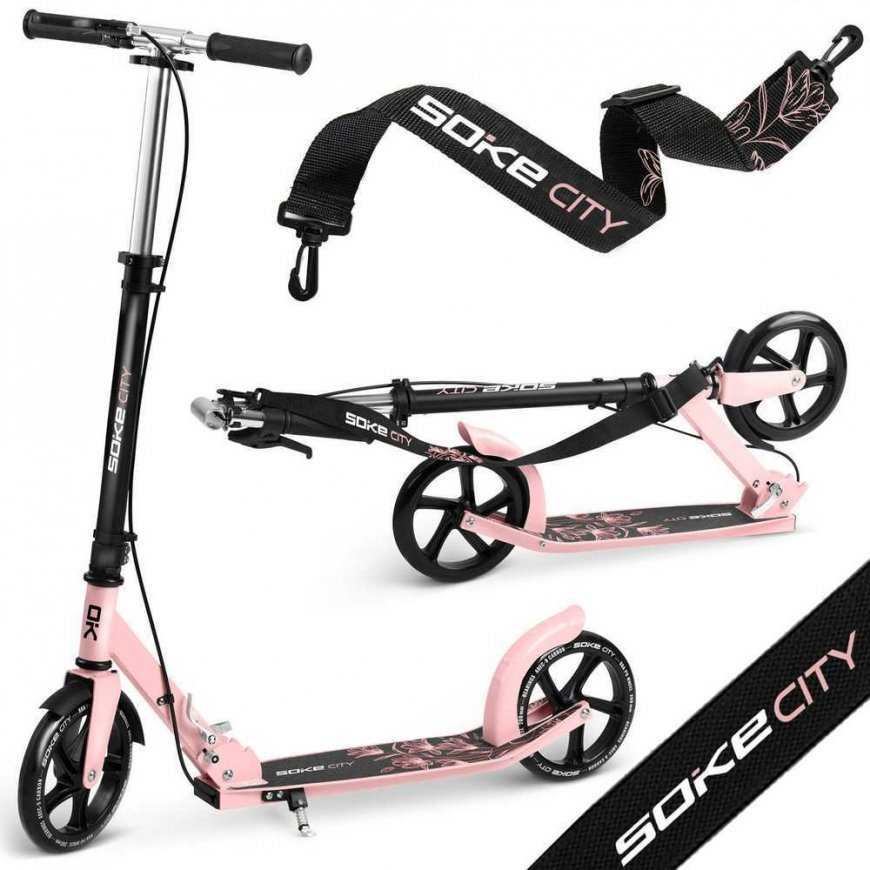 Scooter Soke City musta - pinkki