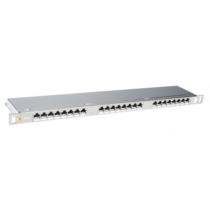 Solarix Patch panel 24xRJ45 CAT6 STP with binding strip 0.5U SX24HD-6-STP-SL