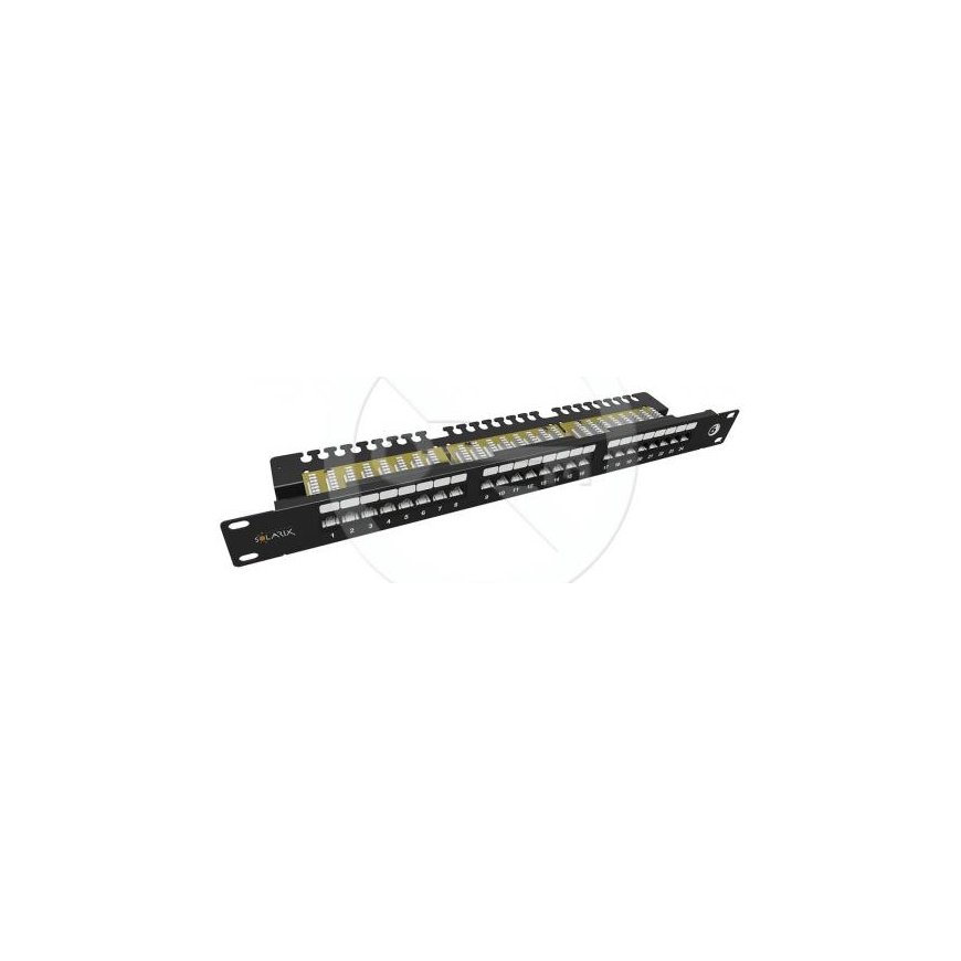 Solarix Patch panel 24xRJ45 CAT6 STP with binding strip 0.5U SX24HD-6-STP-SL – 2