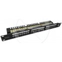 Solarix Patch skydelis 24xRJ45 CAT6 STP su rišimo juostele 0,5U SX24HD-6-STP-SL Solarix Patch skydelis 24xRJ45 CAT6 STP su rišimo juostele 0,5U SX24HD-6-STP-SL