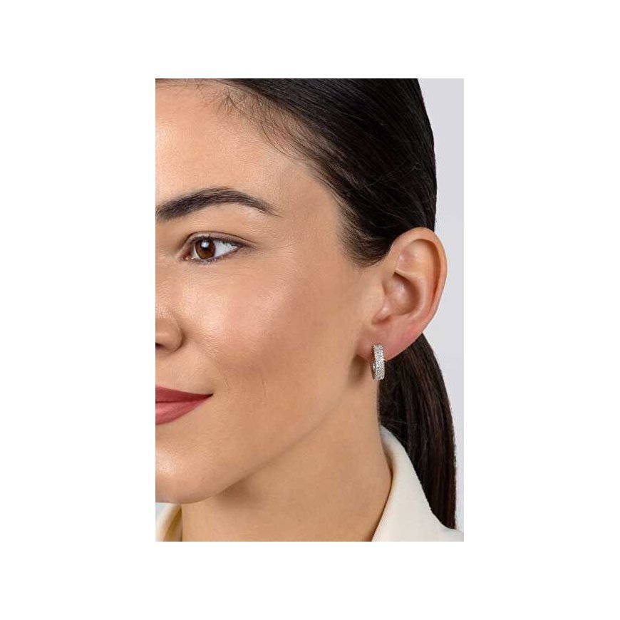 Brilio Silver Shiny silver earrings EA1155W – 4