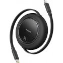 Kabelis USB C - USB C kištukai 100W 1.5m suvyniojamas juodas Free2Pull BASEUS Kabelis USB C - USB C kištukai 100W 1.5m suvyniojamas juodas Free2Pull BASEUS