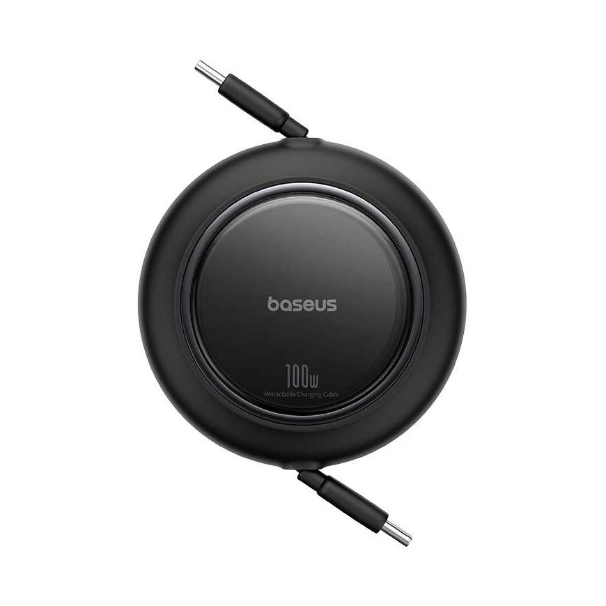 Kaapeli USB C - USB C -liittimet 100W 1,5m sisäänvedettävä musta Free2Pull BASEUS – 2
