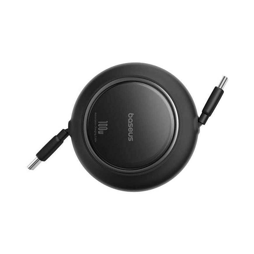 Kaapeli USB C - USB C -liittimet 100W 1,5m sisäänvedettävä musta Free2Pull BASEUS – 3
